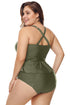 Moulded Cups Peplum Plus Size Bikini